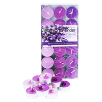 1 Pack of 36pce Lavender Scented Tealight Candles 4 Hour Burning Time