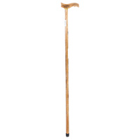 Walking Stick Wooden Natural 1 Piece 90cm Elderly Assist Aid 