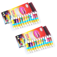 2x Gouache Paints Sets 12 Colours Tubes Artist Quality 9ml Paint Set Bundle