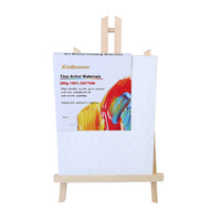 1pce 20cm x 25cm Single Thick Artist Canvas with Matching Pine Easel