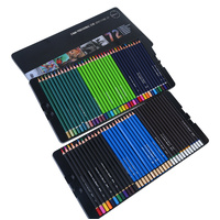 72pce Pack of Artist Drawing Pencils Set in Metal Tin for Easy Storage
