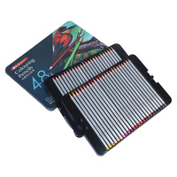 48pce Artist Colour Pencils In Metal Tin Drawing and Sketching