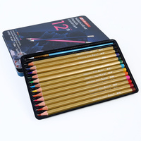  Superior 12pce Artist Watercolour Pencils in Metal Box - Water Colour