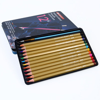 Superior 12pce Artist Watercolour Pencils in Metal Box - Water Colour