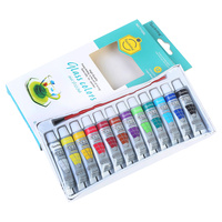 12pce Glass Paint Tubes 9ml Perfect for Paint on Glass Non Toxic