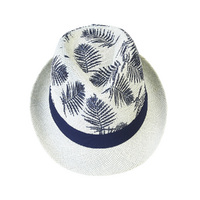 1pce Straw Milk Colour Fedora Design Hats Party Style Fashion Unisex