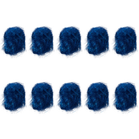 10x Blue Foil Tinsel Fuzz Shredded Metallic Spray Wedding Party Decorations