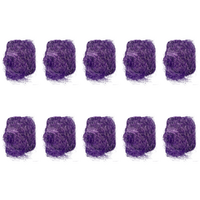 10x Purple Foil Tinsel Fuzz Shredded Metallic Spray Wedding Party Decorations