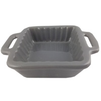 1pce 8.4cm Small Ramekin Ceramic Grey Saucer Cafe's Restaurants