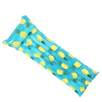 1pce Pineapple Air Mat 183x68cm Inflatable Pool Toy Summer Kids & Family