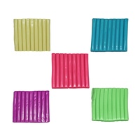 5pce Glow In The Dark Modeling Polymer Clay (300g Total) Quick Bake, Non Toxic, Soft