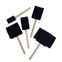 Foam Hobby Art Brush Set 5 Brushes 25mm up to 100mm Painting