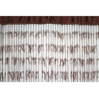Fringe String Panel Curtain with Silver Shaggy Design Room Divider Door Hanging 90x190cm - Copper