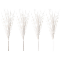4pce White Display Grass Stem 150cm Artificial Plant / Flower Filler