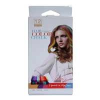 12pce Coloured Hair Chalk Paint Set, Non Toxic, Temporary Fun