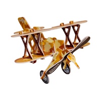 Kids 3D Orange Bi-Plane Puzzle, Educational and Fun, Thinking Puzzles MQ009