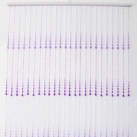 90x180cm Beaded Door Curtains Purple Rain Drop Design MQ-042