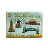 3D Jigsaw Puzzle Game Mini Architecture Series Kids Family Famous Landmarks
