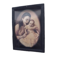 Vampire Mother & Baby 48cm Framed 3D Vintage Horror Scary Print Illusion Technology