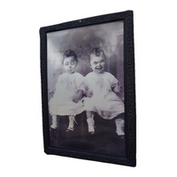 Evil Baby Twins 48cm Framed 3D Vintage Horror Scary Print Illusion Technology