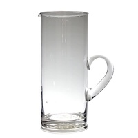 26cm Clear Glass Water Pitcher / Jug in a modern style 1500mls or 1.5L MQ194