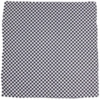 Bandana - Black and White Small Check Design 100% Cotton 55x55cm Formula One