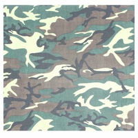 Bandana - Green Army / Military / Camouflage Style 3 100% Cotton 55x55cm