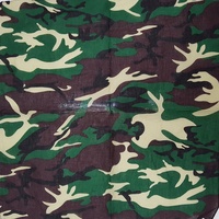 Bandana Green & Brown Camouflage, Army #1 1pce 54cm 100% Cotton Head Wrap Scarf