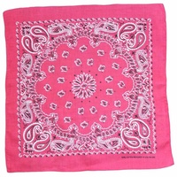 Bandana - Burgundy Traditional Nautical Paisley 100% Cotton 55x55cm