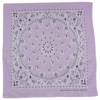 Bandana Lilac Nautical Paisley 1pce 54cm 100% Cotton Head Wrap Scarf