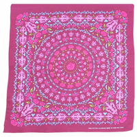 Bandana - Burgundy Paisley Royal / Regal Design 100% Cotton 55x55cm