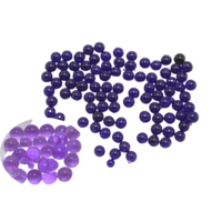 10g Crystal Soil Gel Water Beads Jelly Balls Keep Flowers Fresh Purple Colour