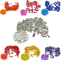 Crystal Soil Bundle 7 Coloured Packs Gel Water Beads Jelly Balls Keep Flowers Fresh 70g