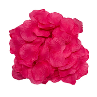 120 Scented Hot Pink Rose Petals 5x5cm Weddings, Valentines Day, Party Theme
