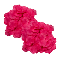 240 Scented Hot Pink Rose Petals 5x5cm Weddings, Valentines Day, Party Theme