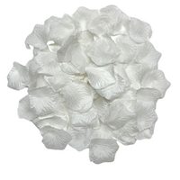 120 Scented White Rose Petals 5x5cm, Weddings, Valentines Day, Party Theming