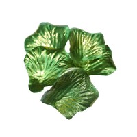 120 Metallic Green Rose Petals 5x5cm, Weddings, Valentines Day, Party Theme