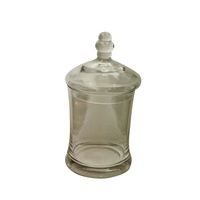 23x12cm Glass Vintage Style Jar with Lid Good for Lollies or Cookies MQ-214