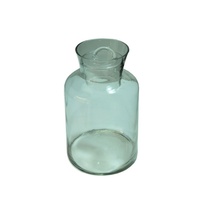 1pce 26cm Glass Cookie Jar or Kitchen Storage Canister in Milk Urn Shape MQ-224