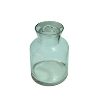 1pce 22cm Glass Cookie Jar or Kitchen Storage Canister in Milk Urn Shape MQ-225