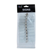 10x Clip on badge holders insert size 8.8 x 5.7cm exhibition name tag/trade show