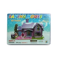 Kids 3D Jigsaw Puzzle Purple Doll House Educational & Fun Thinking Game