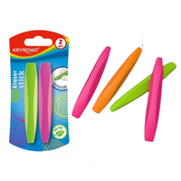2pce Keyroad Eraser Stick Coloured School Drawing Essentials