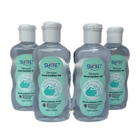 4 x 75% Alcohol Bottles of 100ml Hand Sanitiser Gel Premium 99.99% Sanitisation