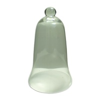 Large 35x20cm Vintage Style Glass Bell Shaped Cloche, Food Display Cover MQ201