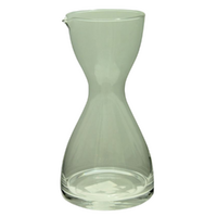 1pce 25cm Glass Vintage Style Water Jug / Wine Decanter with Lip 1.2L