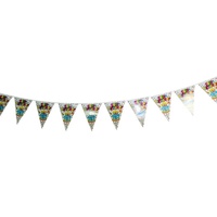 Birthday Cake 2m Party Bunting Flags Paper with Quality Stitched Joining's