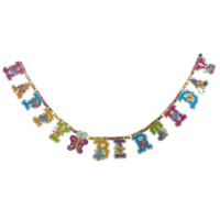 Butterfly Theme Happy Birthday Banner 210x17cm Sign Great For Parties