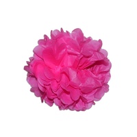 6pce 35cm Hot Pink Tissue Paper Pompom for Weddings, Birthday, Xmas Events