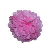 12pce 35cm Light Pink Tissue Paper Pompom for Weddings, Birthday, Xmas Events